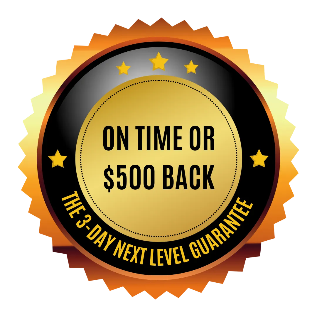 The 3-Day Next Level Guarantee